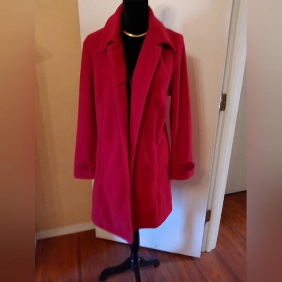 Red Overcoat by Romans - Picture 5 of 10